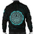 Viking Men's Bomber Jacket - Viking Bear Claws Cyan Tattoo RLT12 - Wonder Print Shop