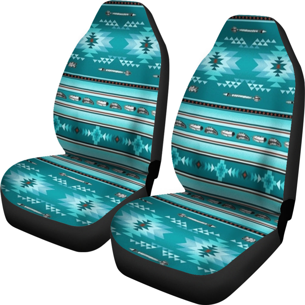 Blue Light Pattern Car Seat Cover LT10 - Wonder Print Shop