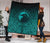 Viking Premium Quilt, Ethnic Odin Raven Cyan RLT12 - Wonder Print Shop