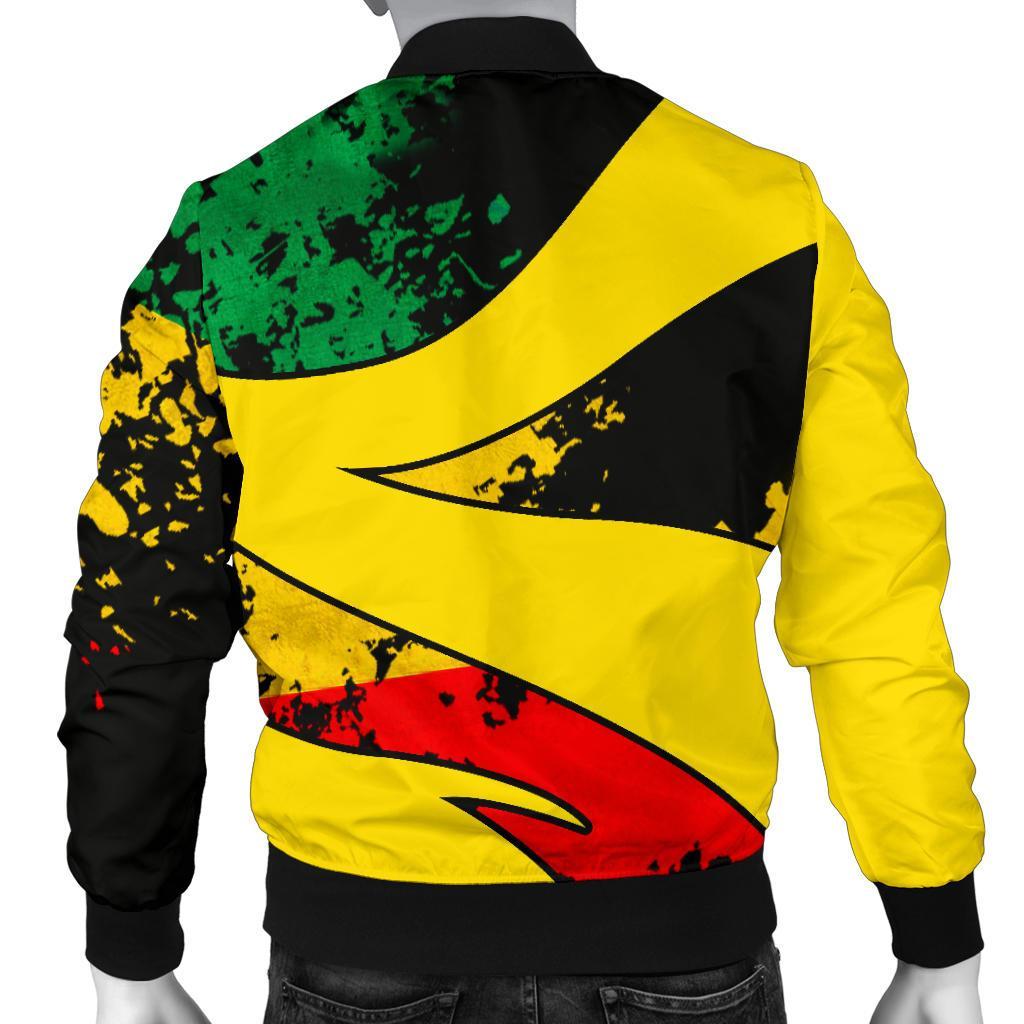 Ethiopia Men's Bomber Jacket Lion - Wonder Print Shop