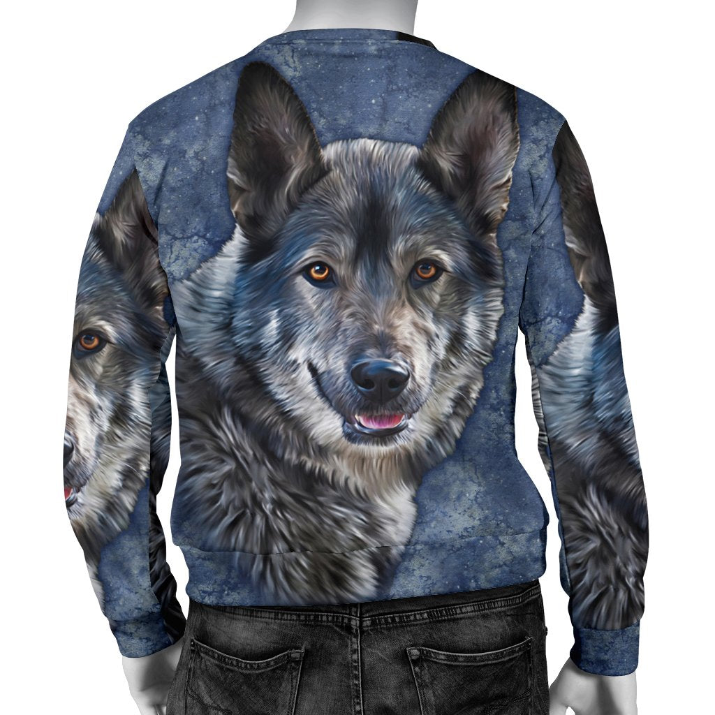 Wofl Galaxy Native American 3D Sweatshirt LT10 - Wonder Print Shop