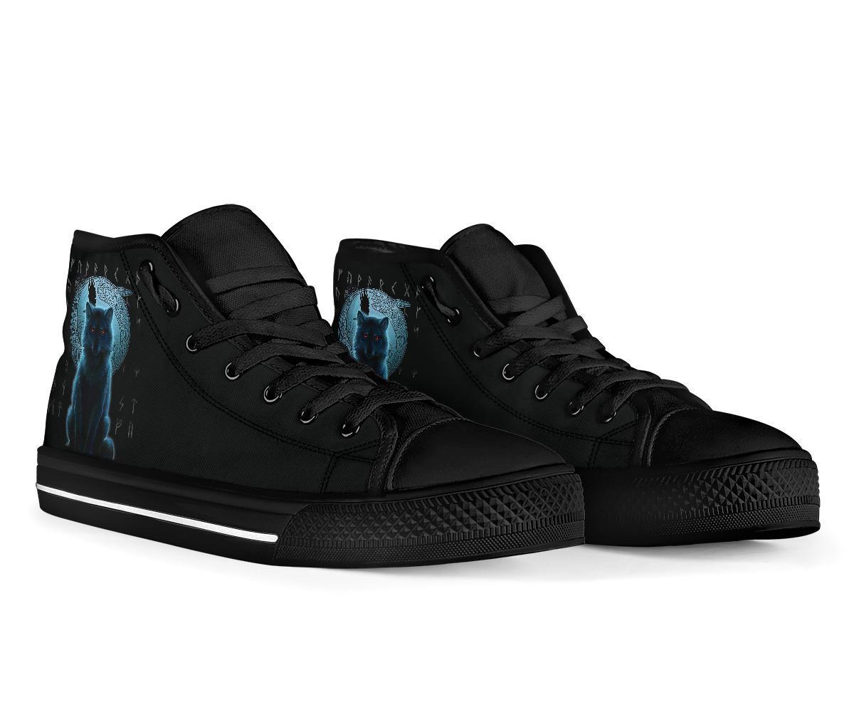 viking-high-top-shoes-fenrir-viking-wolf-and-moon