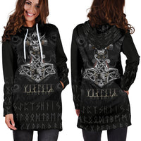 Viking Hoodie Dress Mjolnir RLT12 - Wonder Print Shop