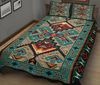 Blue Tribe Design Native American Quilt Bed Set LT10 - Wonder Print Shop