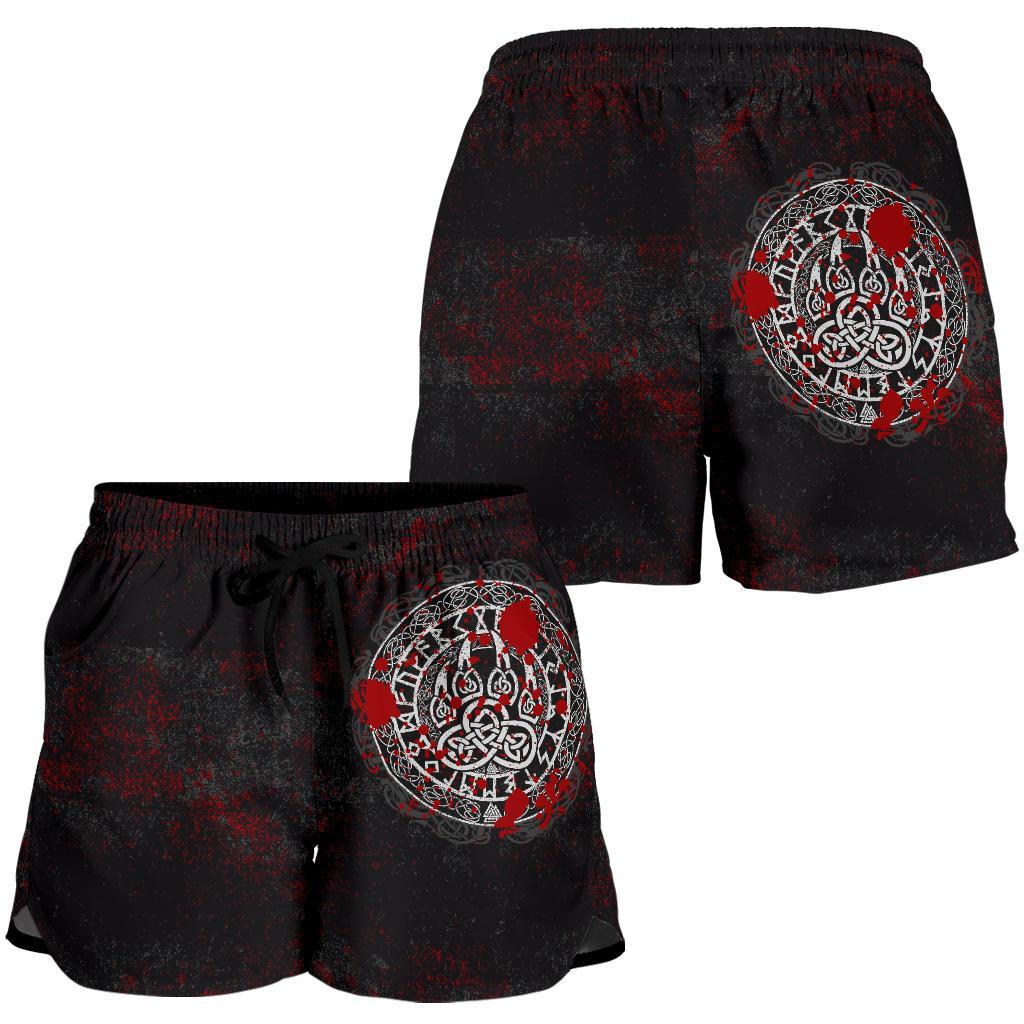 viking-womens-shorts-viking-bear-claws-blood-tattoo