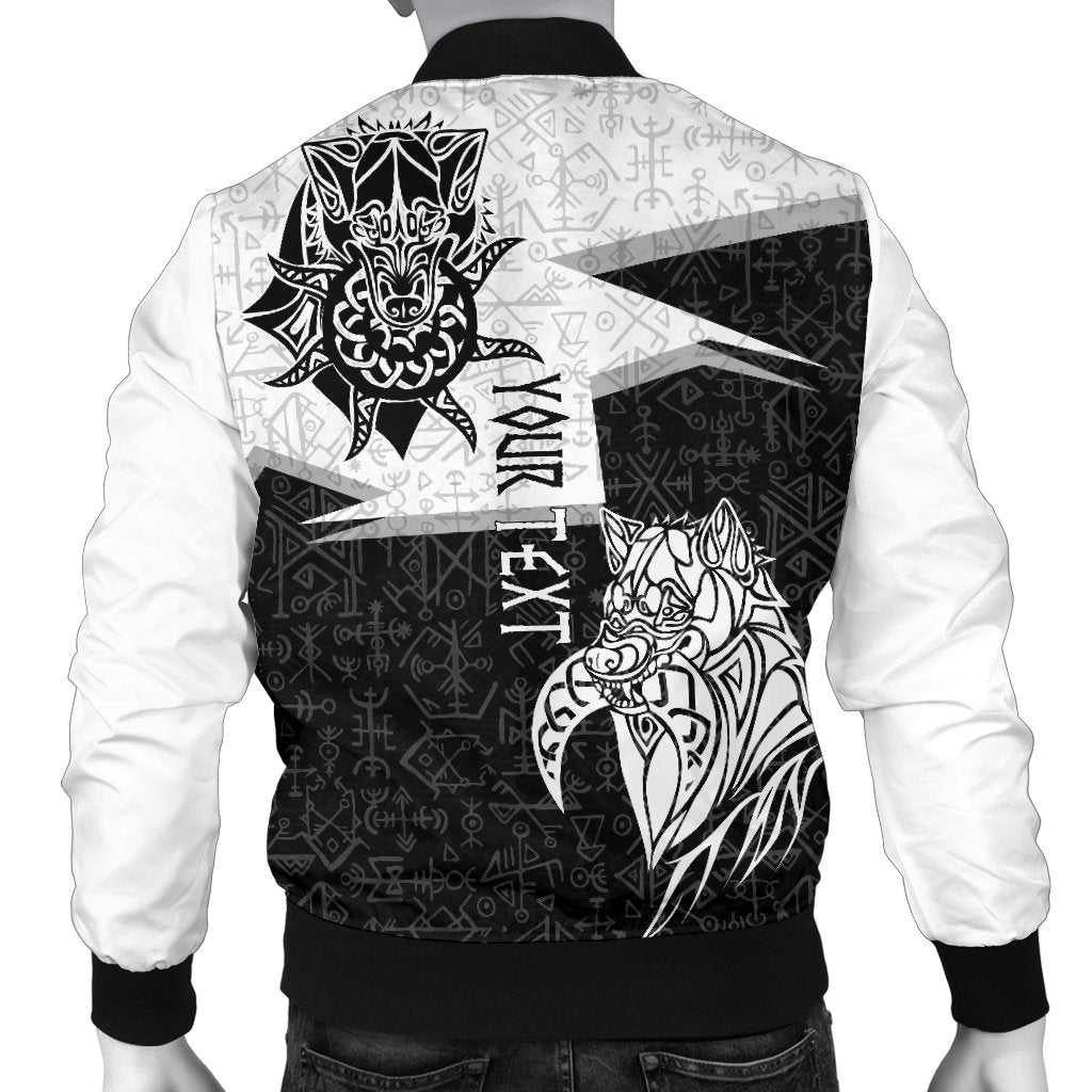 (Custom) Viking Bomber Jacket - Skoll And Hati New Style RLT12 - Wonder Print Shop