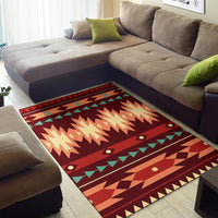 Red Ethnic Pattern Area Rug LT10 - Wonder Print Shop