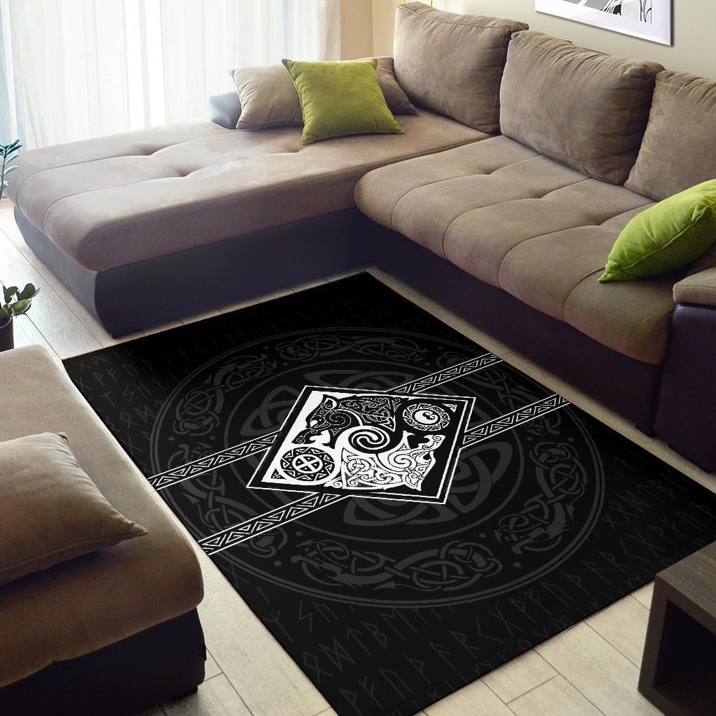 Vikings Area Rug The Wolves, Skoll and Hati RLT12 - Wonder Print Shop