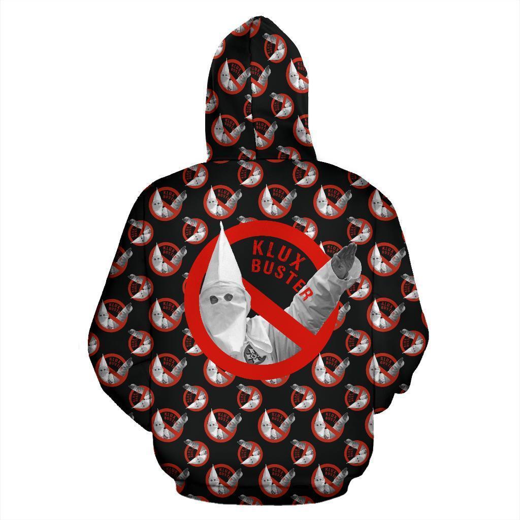 African Hoodie Anti KKK Klux Buster Zip Hoodie - Wonder Print Shop