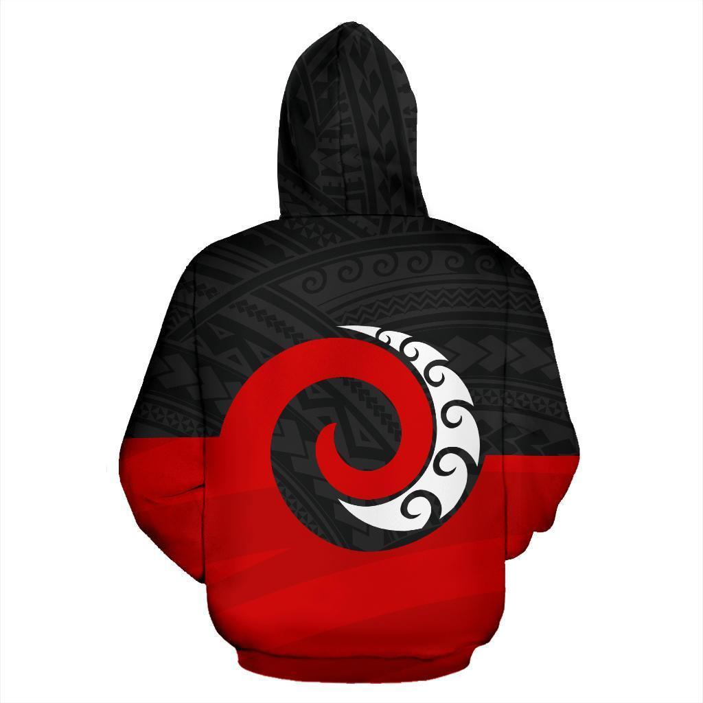 Koru Maori New Zealand Hoodie - Wonder Print Shop