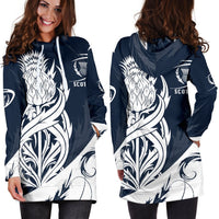 Scottish Rugby Hoodie Dress Thistle Vibes Navy - Wonder Print Shop