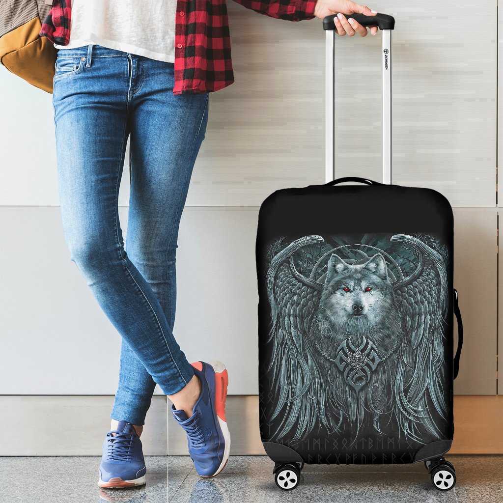 Viking Luggage Covers, Spiral Wolf Spirit RLT12 - Wonder Print Shop