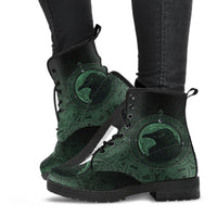 viking-leather-boots-ethnic-odin-raven-green