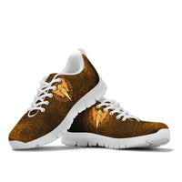 Viking Sneakers Gold Spear Of The God Odin - Gungnir and Two Gold Ravens RLT12 - Wonder Print Shop