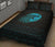 Viking Quilt Bed Set - Fenrir Wolf Cyan RLT12 - Wonder Print Shop