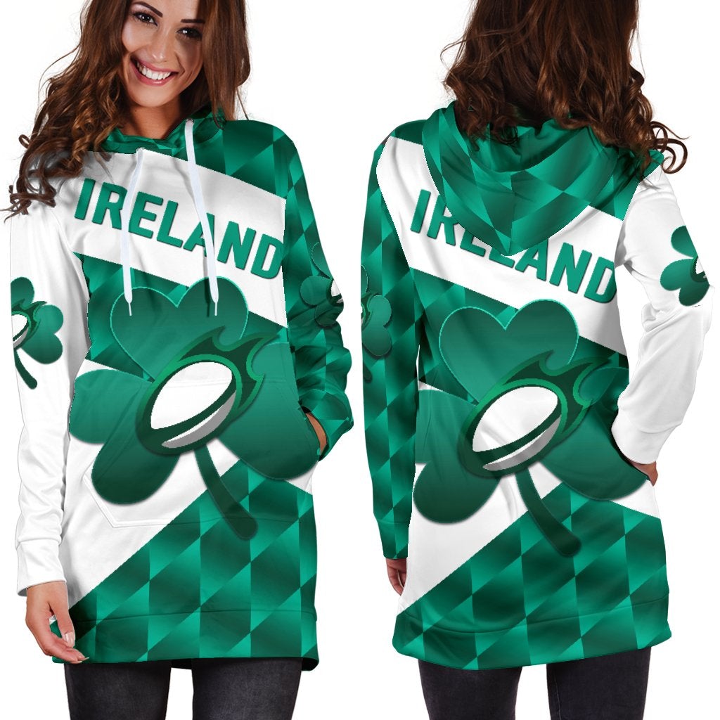 Ireland Rugby Hoodie Dress Sporty Style - Wonder Print Shop