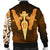 Viking Men's Bomber Jacket Gold Spear Of The God Odin - Gungnir and Two Gold Ravens RLT12 - Wonder Print Shop