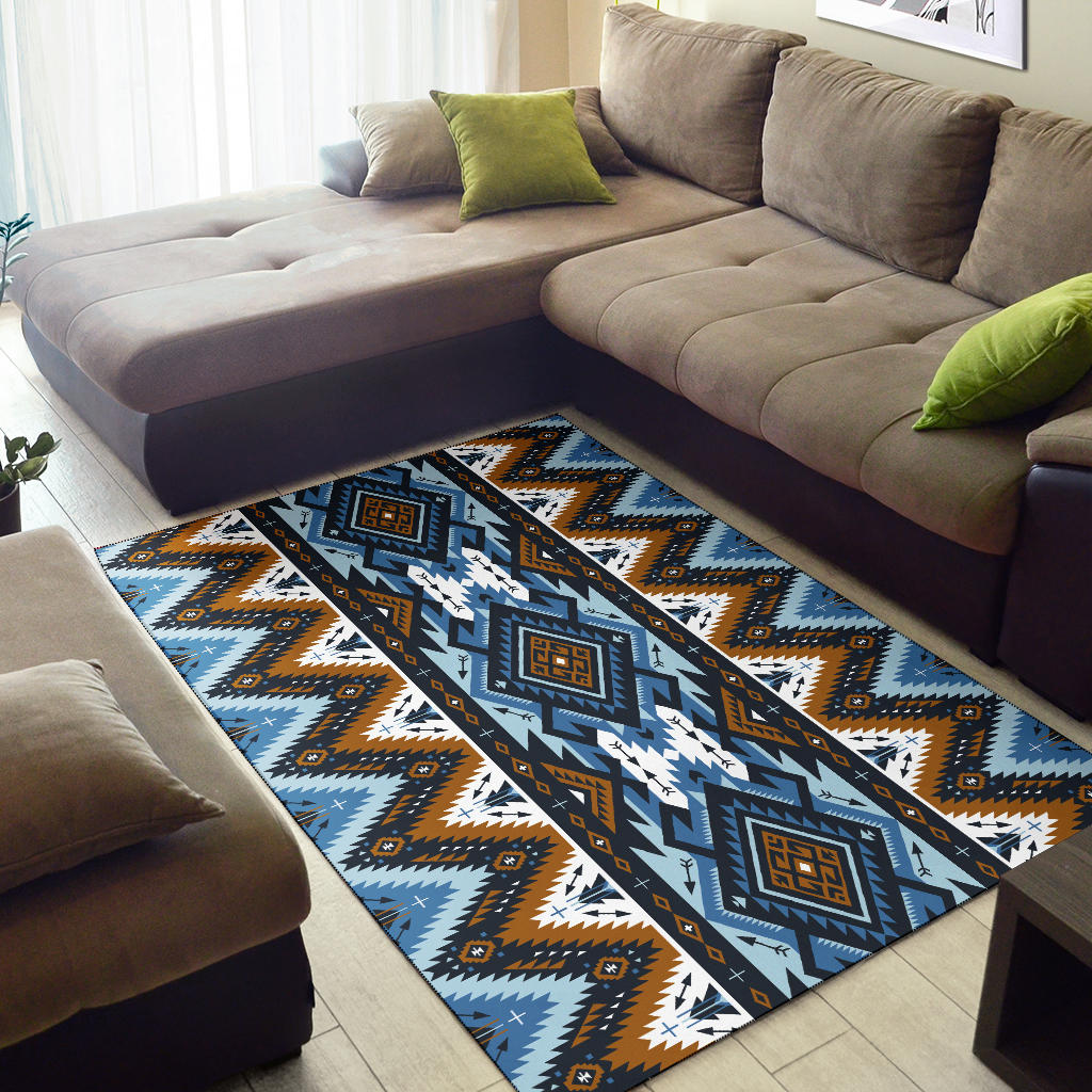 Retro Colors Tribal Seamless Area Rug LT10 - Wonder Print Shop