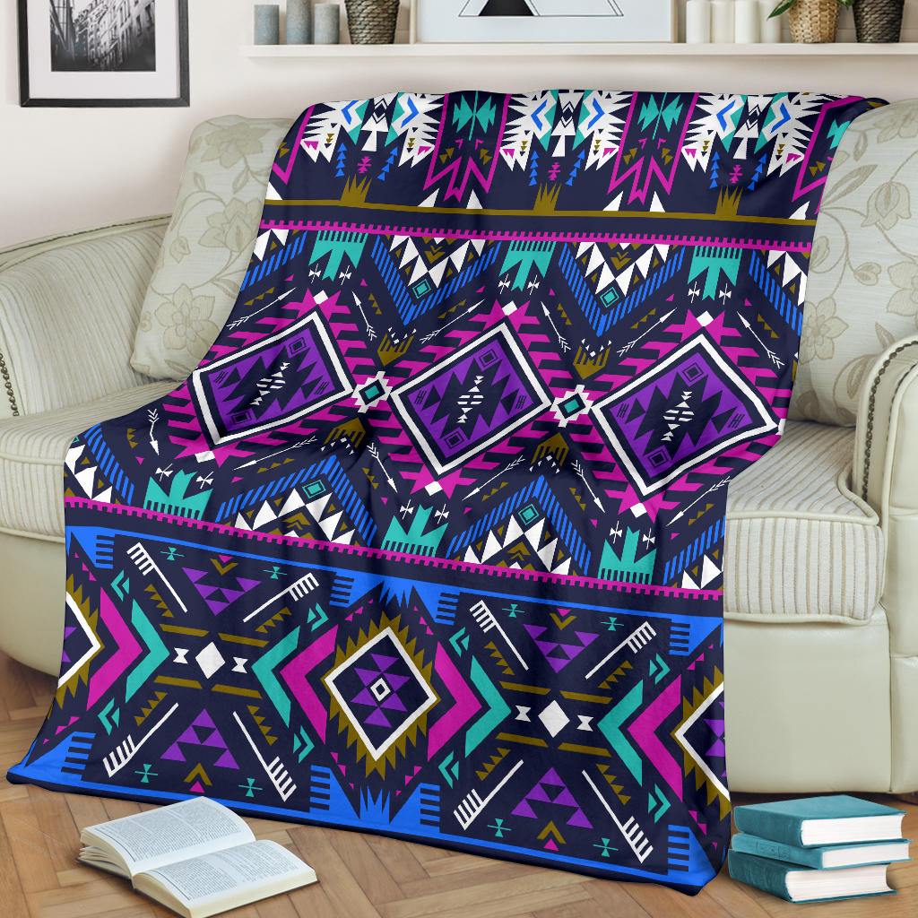 purple-tribe-pattern-blanket