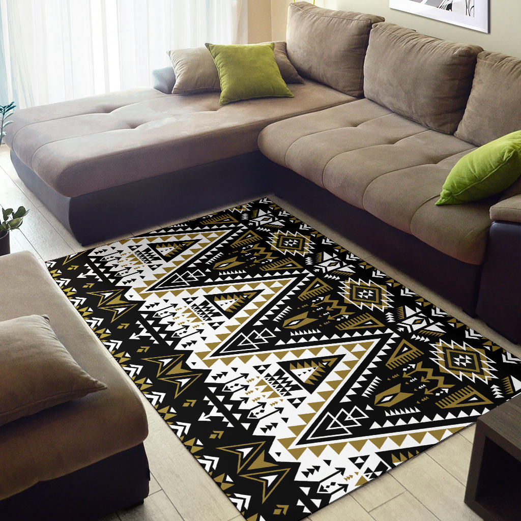 Retro Color Tribal Area Rug LT10 - Wonder Print Shop