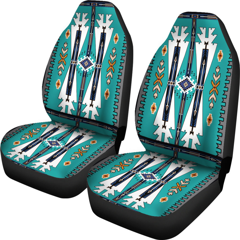 Blue Tribe Pattern Car Seat Cover LT10 - Wonder Print Shop