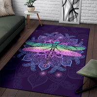 Maori Mandala Dragonfly Area Rug - Wonder Print Shop