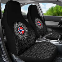 Viking Car Seat Covers Norway Coat Of Arms RLT12 - Wonder Print Shop