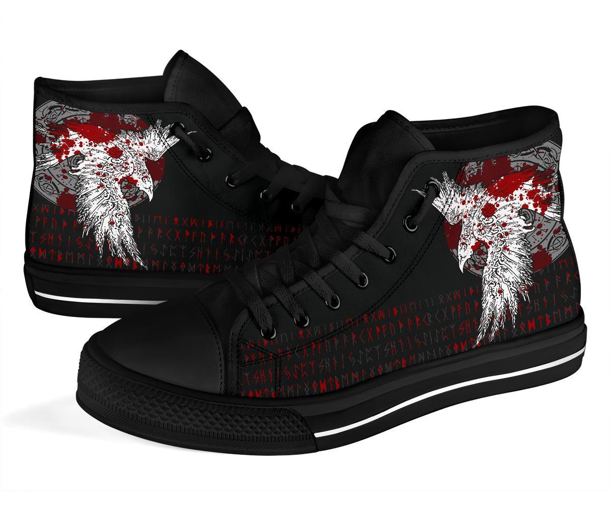 viking-high-top-shoes-mystical-raven-tattoo-blood