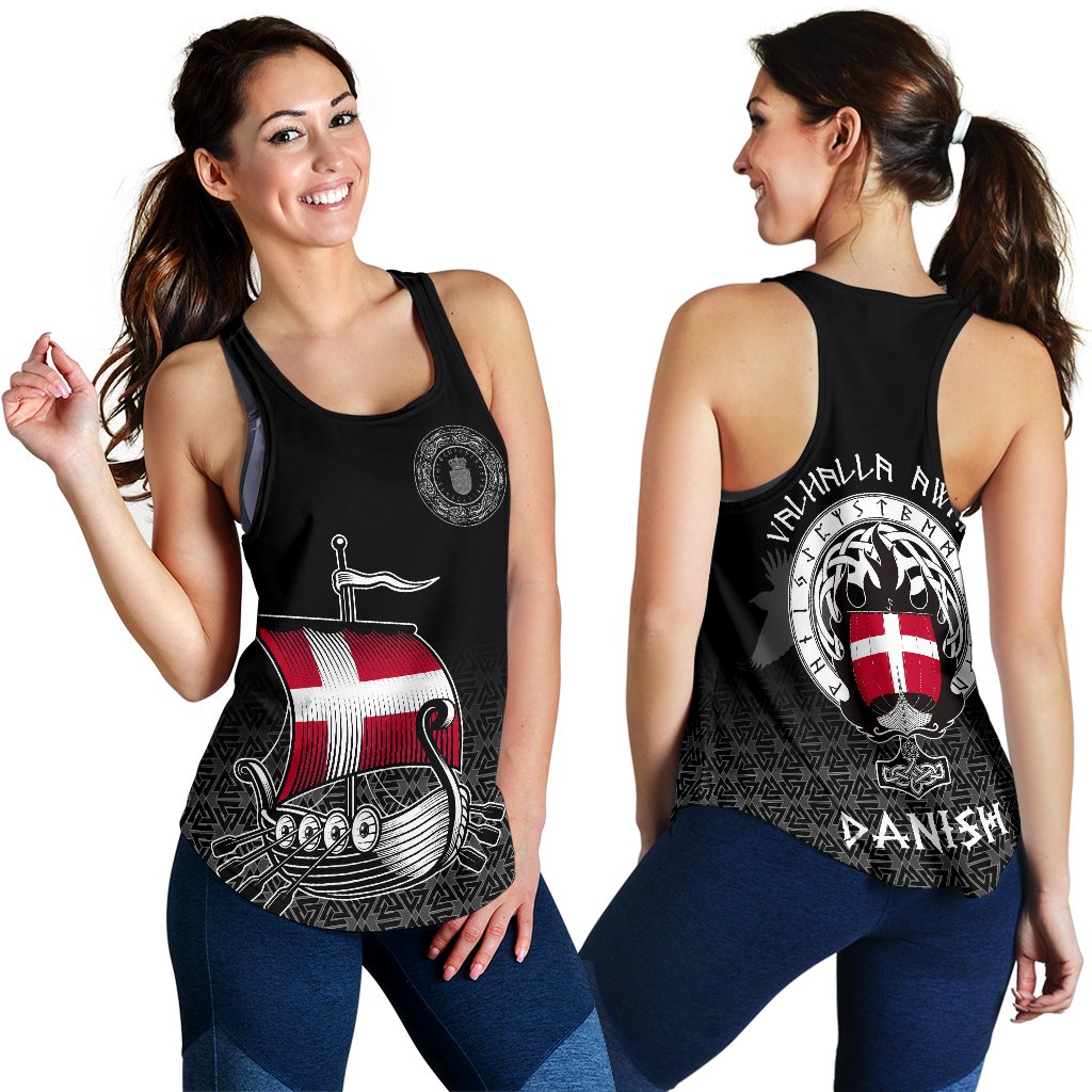 Viking Women's Racerback Tank - Danish Drakkar RLT12 - Wonder Print Shop