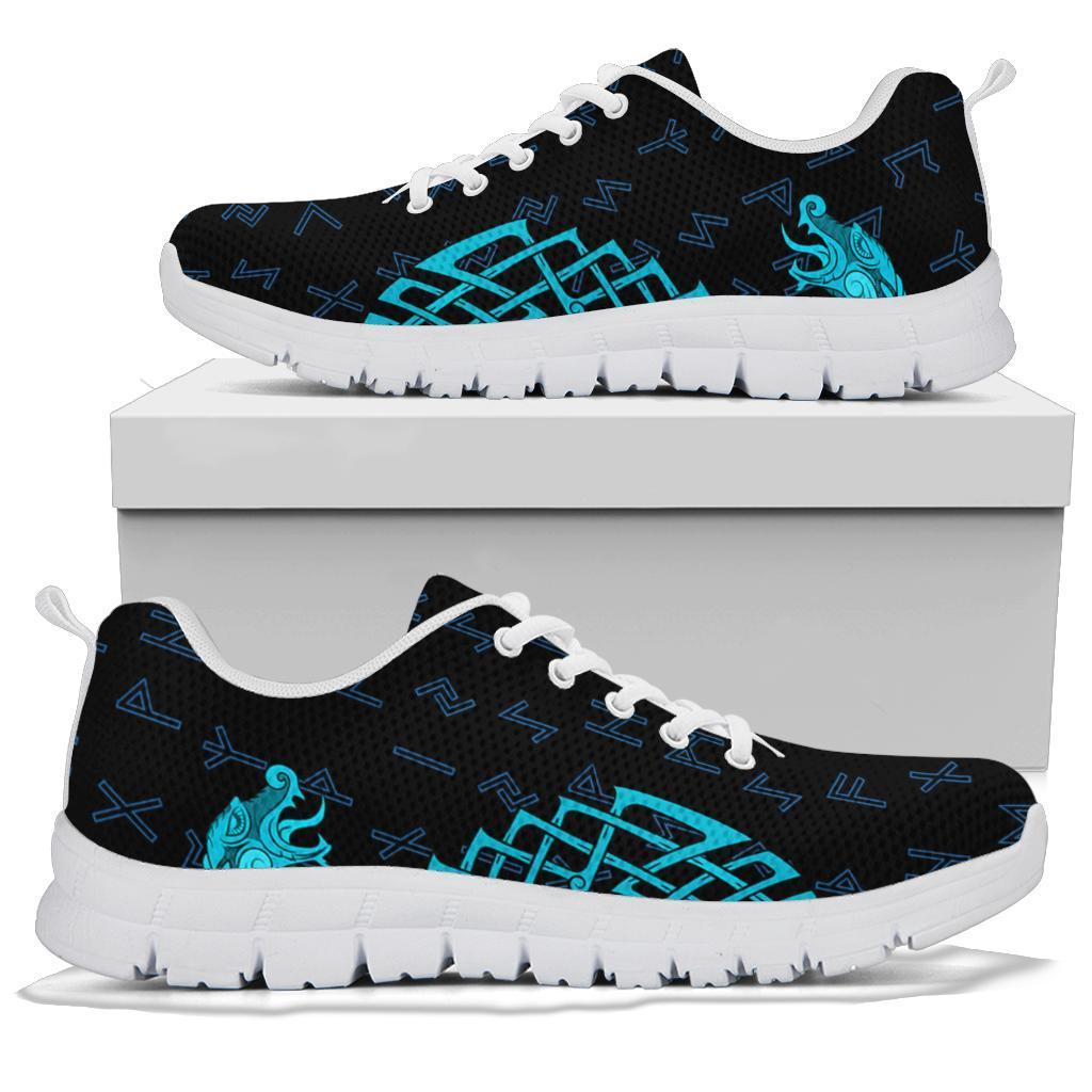 Viking Sneakers, Aegishjalmur Helm Of Awe Blue Edition RLT12 - Wonder Print Shop