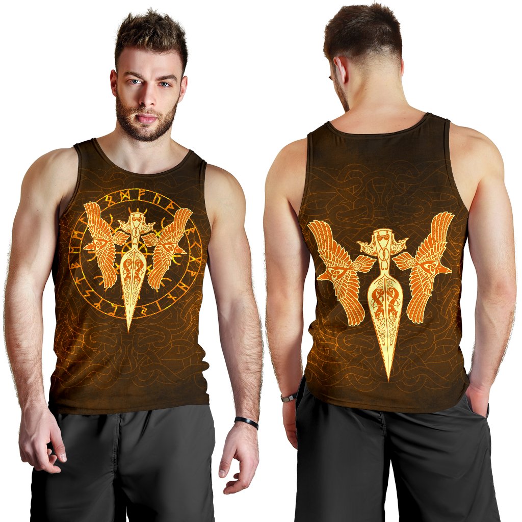 viking-mens-tank-top-gold-spear-of-the-god-odin-gungnir-and-two-gold-ravens