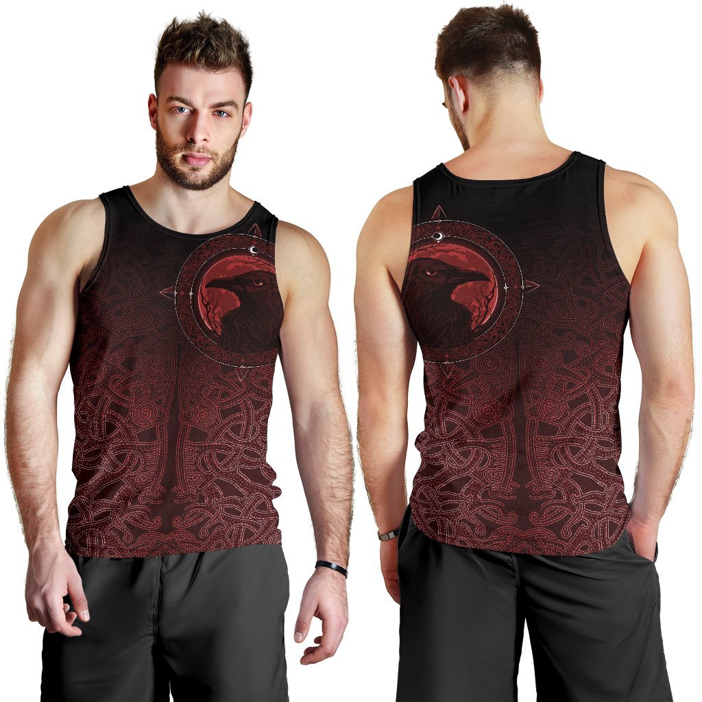 viking-mens-tank-top-ethnic-odin-raven-red