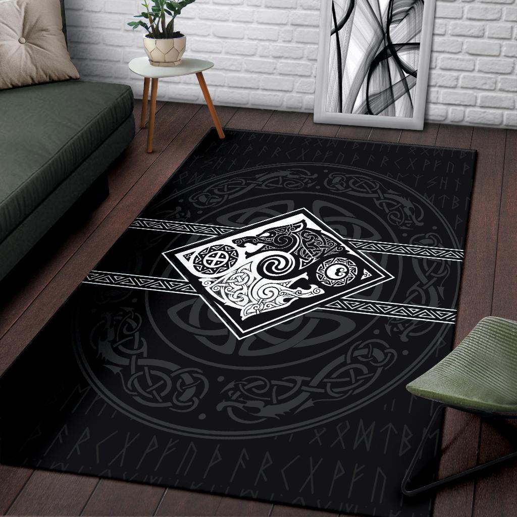 Vikings Area Rug The Wolves, Skoll and Hati RLT12 - Wonder Print Shop