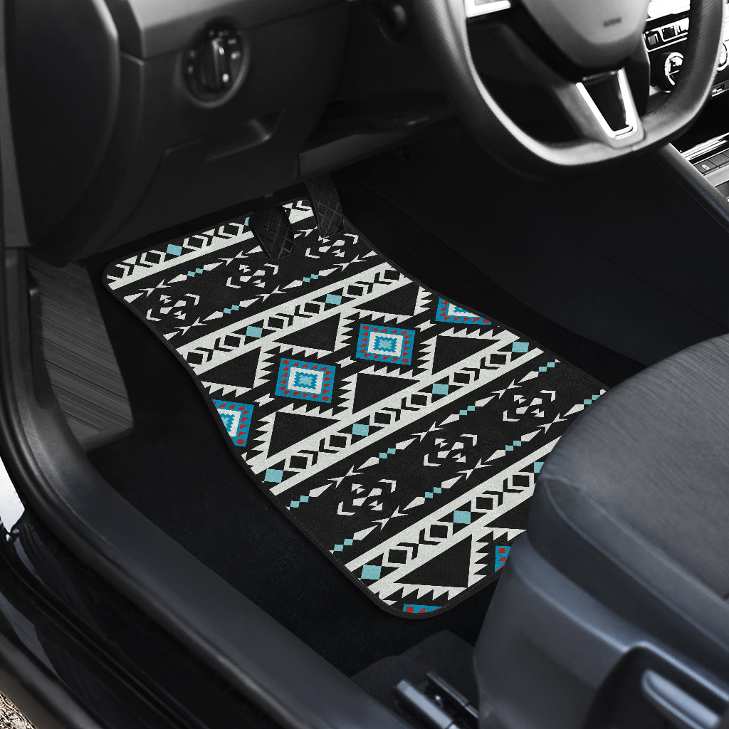 Native American Ethnic Seamless Pattern Front and Back Car Mats Set Of 4 LT10 - Wonder Print Shop