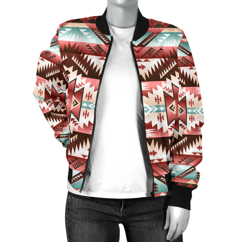 Red Vector Women's Bomber Jacket LT10 - Wonder Print Shop
