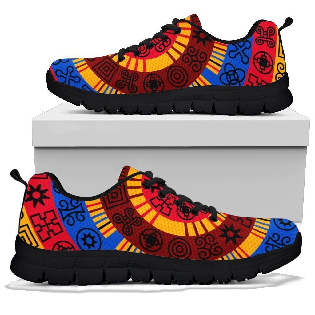 African Shoes - Circle Adinkra Sneakers - Wonder Print Shop
