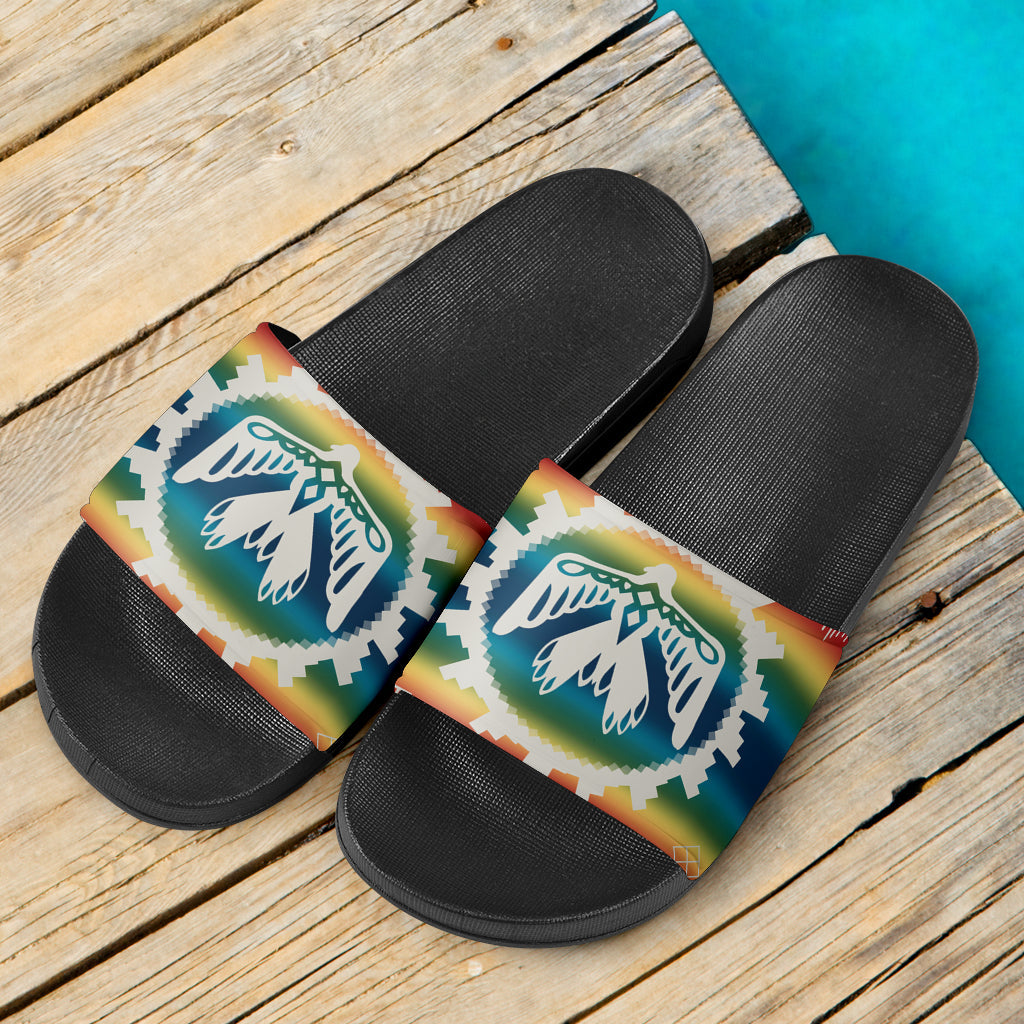 thunderbird-rainbow-native-american-slide-sandals