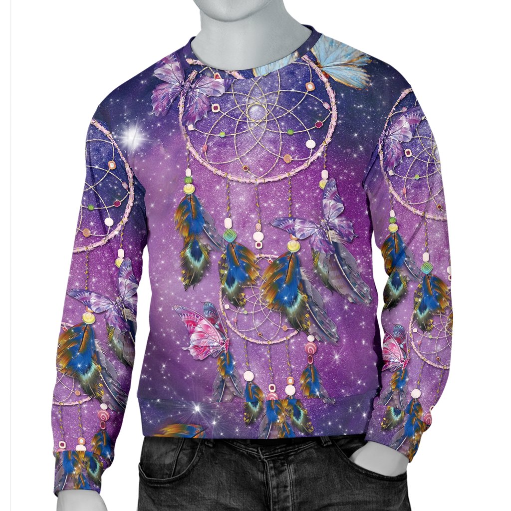 Purple Galaxy Dreamcatcher Native American 3D Sweatshirt LT10 - Wonder Print Shop