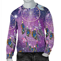 Purple Galaxy Dreamcatcher Native American 3D Sweatshirt LT10 - Wonder Print Shop