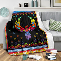 phoenix-rising-native-american-pride-premium-blanket