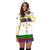 Eritrea Hoodie Dress, Eritrea Flag Round Pattern Women White - Wonder Print Shop