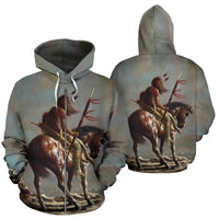End Of The Trail Native American All Over Zip Up Hoodie LT10 - Wonder Print Shop