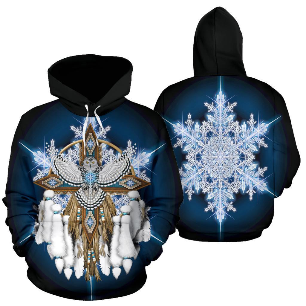 Snowvy Owl Mandala Native American All Over Hoodies LT10 - Wonder Print Shop