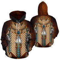 Owl Dreamcatcher Breastplate Native American All Over Hoodie LT10 - Wonder Print Shop