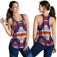 Purple Pattern Native American Women Racerback Tank LT10 - Wonder Print Shop