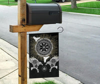 Viking Garden Flag Raven, Valknut and Vegvisir RLT12 - Wonder Print Shop