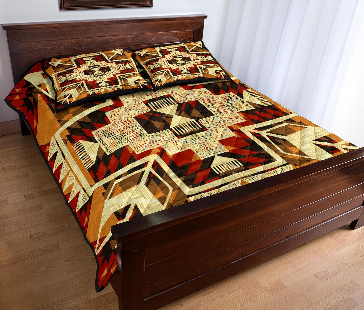 Tribal Yellow Arrow Native American Quilt Bed Set no link LT10 - Wonder Print Shop