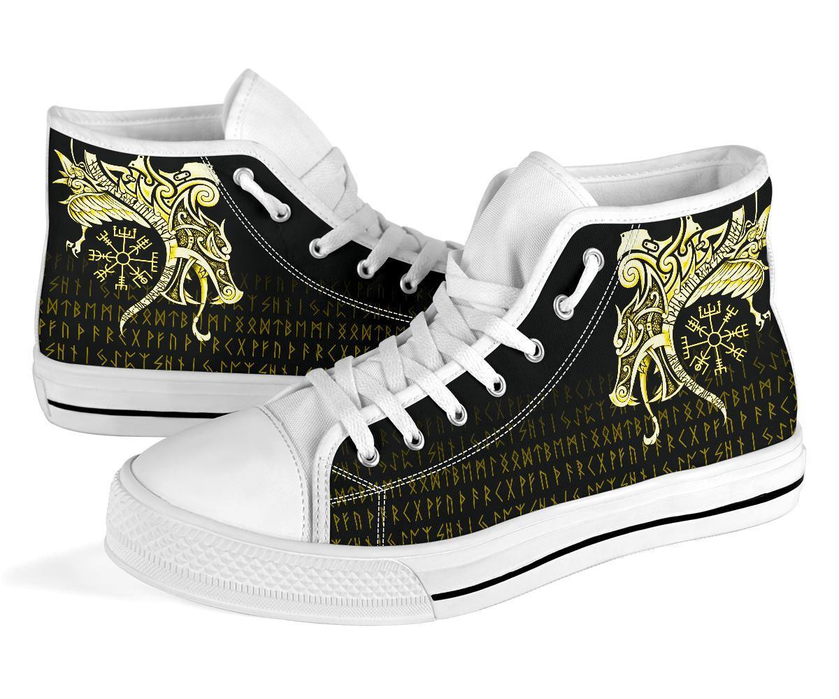 viking-high-top-shoes-fenrir-raven-and-vegvisir-tattoo-yellow