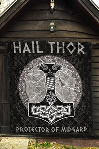 Viking Thor's Hammer Mjollnir Premium Quilt RLT12 - Wonder Print Shop