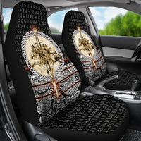Viking Car Seat Covers Wolf and Vikings Tattoo 3D RLT12 - Wonder Print Shop